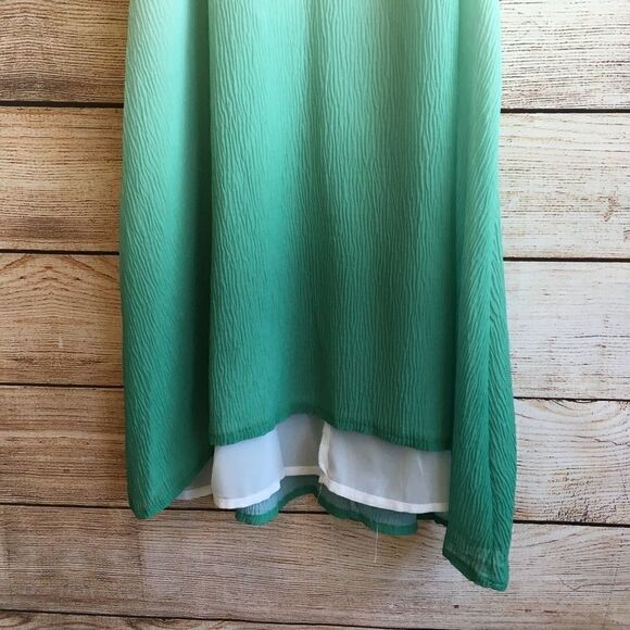 HAYDEN LA CREAM AND GREEN MINI DRESS - Picture 3 of 6